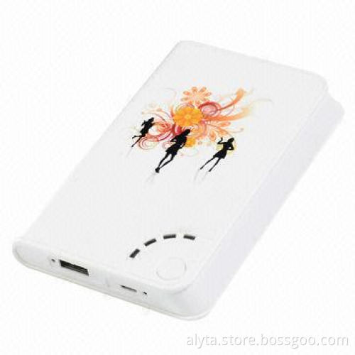 5V DC 4.5W Portable Power Bank with 6,000mAh Capacity, 9hrs Supply